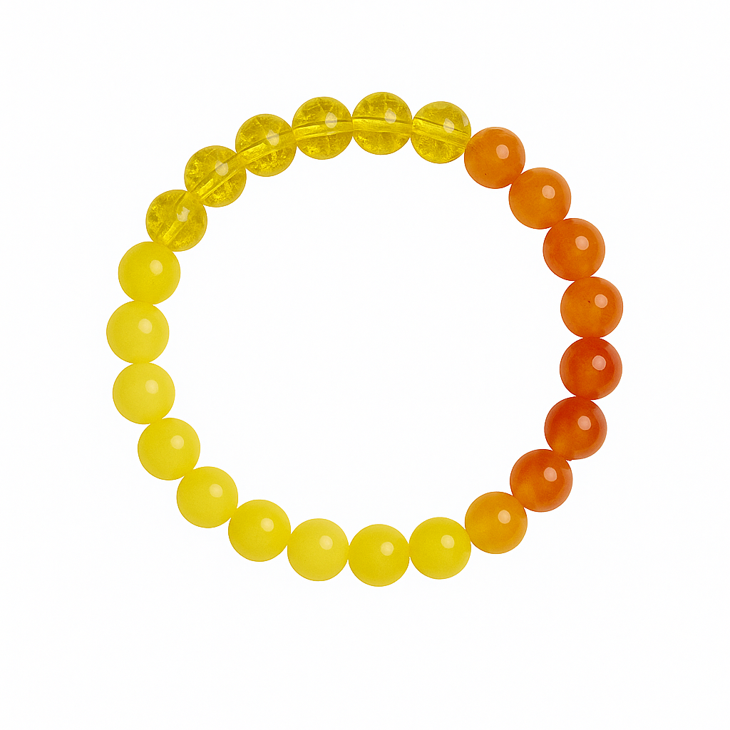 🌞 Solar Plexus Chakra Bracelet – Confidence • Power • Inner Glow