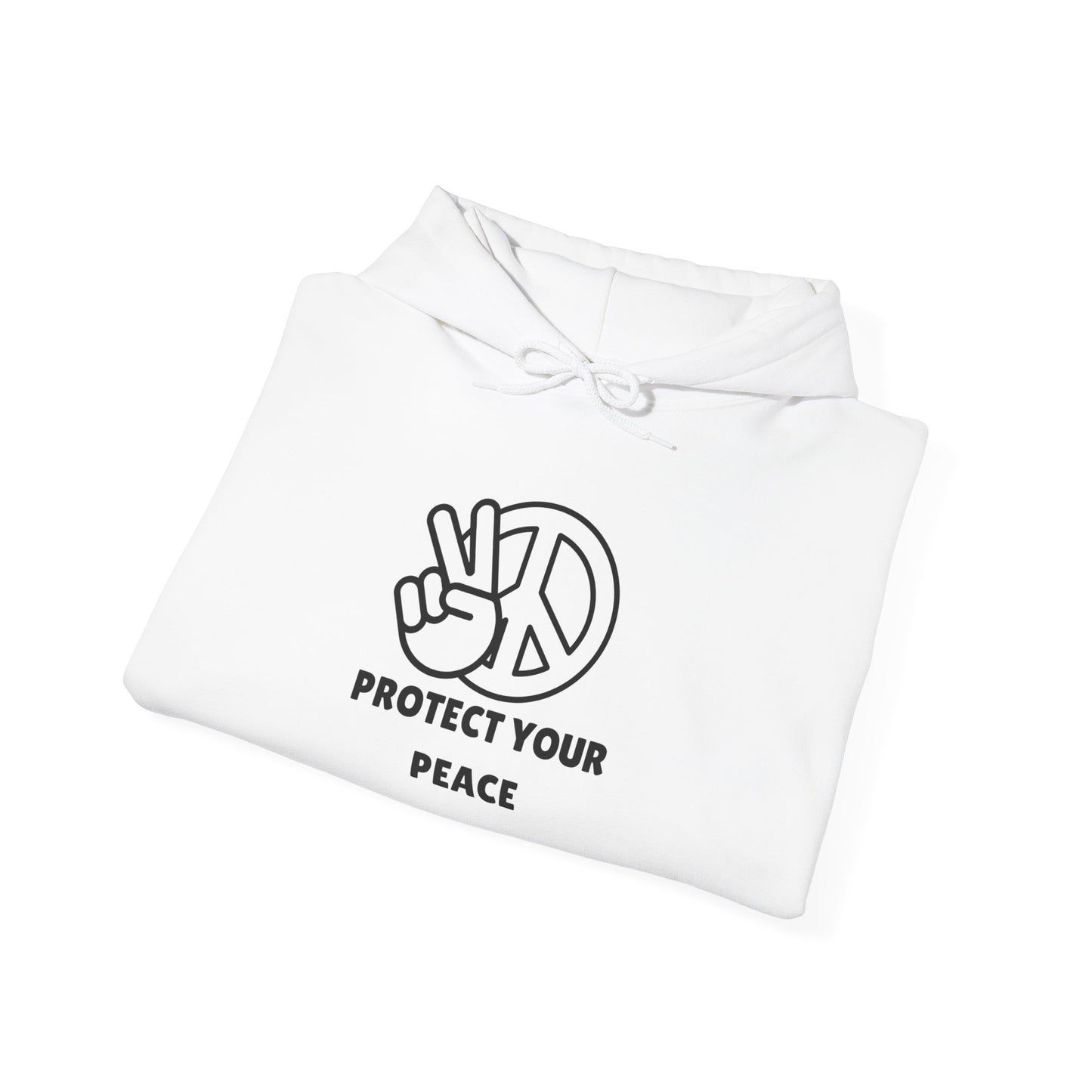Peace Symbol Hoodie - Unisex Heavy Blend Sweatshirt, Cozy Casualwear, Perfect for Meditation & Self-Care, Gift for Yoga Lovers, [...]