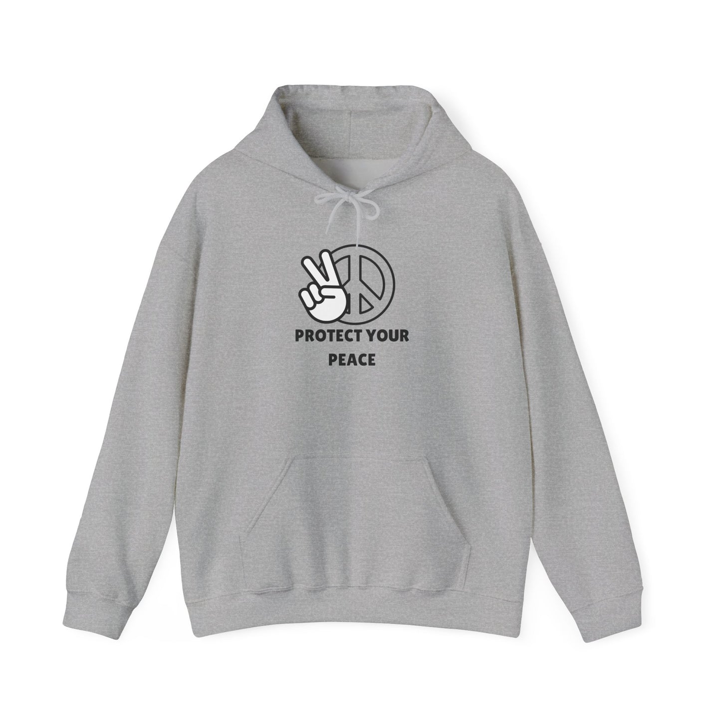 Peace Symbol Hoodie - Unisex Heavy Blend Sweatshirt, Cozy Casualwear, Perfect for Meditation & Self-Care, Gift for Yoga Lovers, [...]